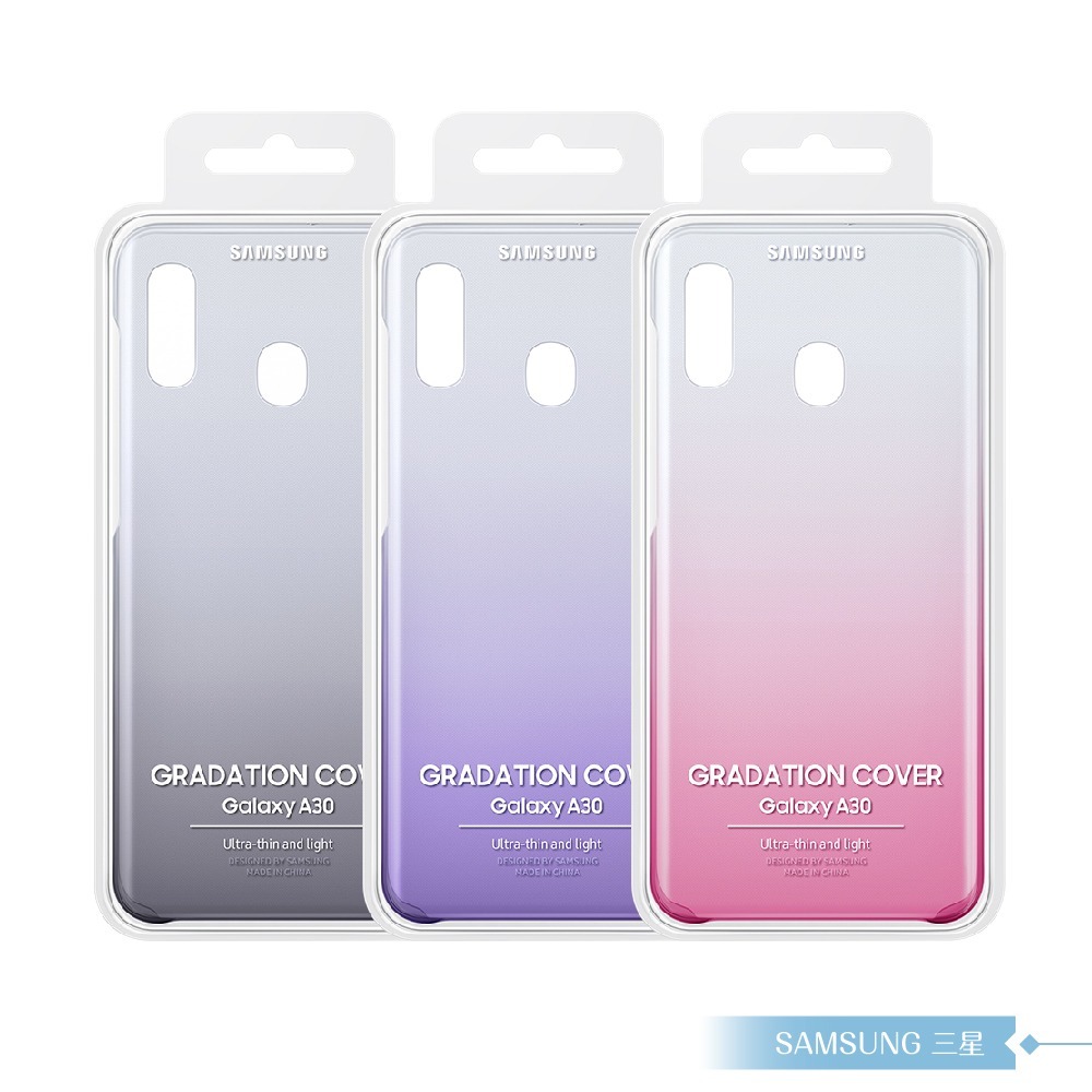 Samsung三星 原廠Galaxy A30專用 漸層透明防護背蓋【盒裝公司貨】-細節圖2