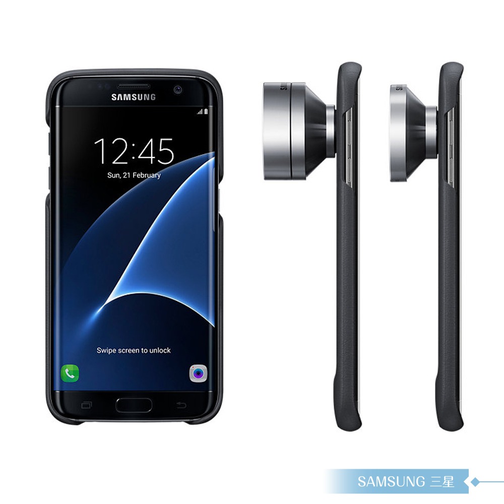 Samsung三星 原廠Galaxy S7 edge專用 鏡頭式背蓋組 真皮質感 防震薄型保護套 防護硬殼-細節圖4
