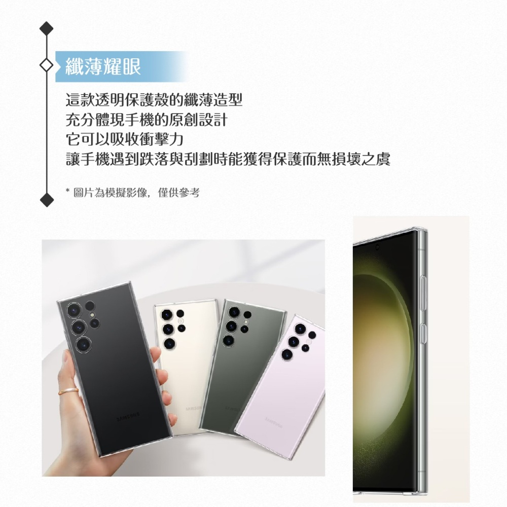 Samsung 三星 原廠 Galaxy S23 Ultra 5G S918專用 透明保護殼【公司貨】-細節圖5