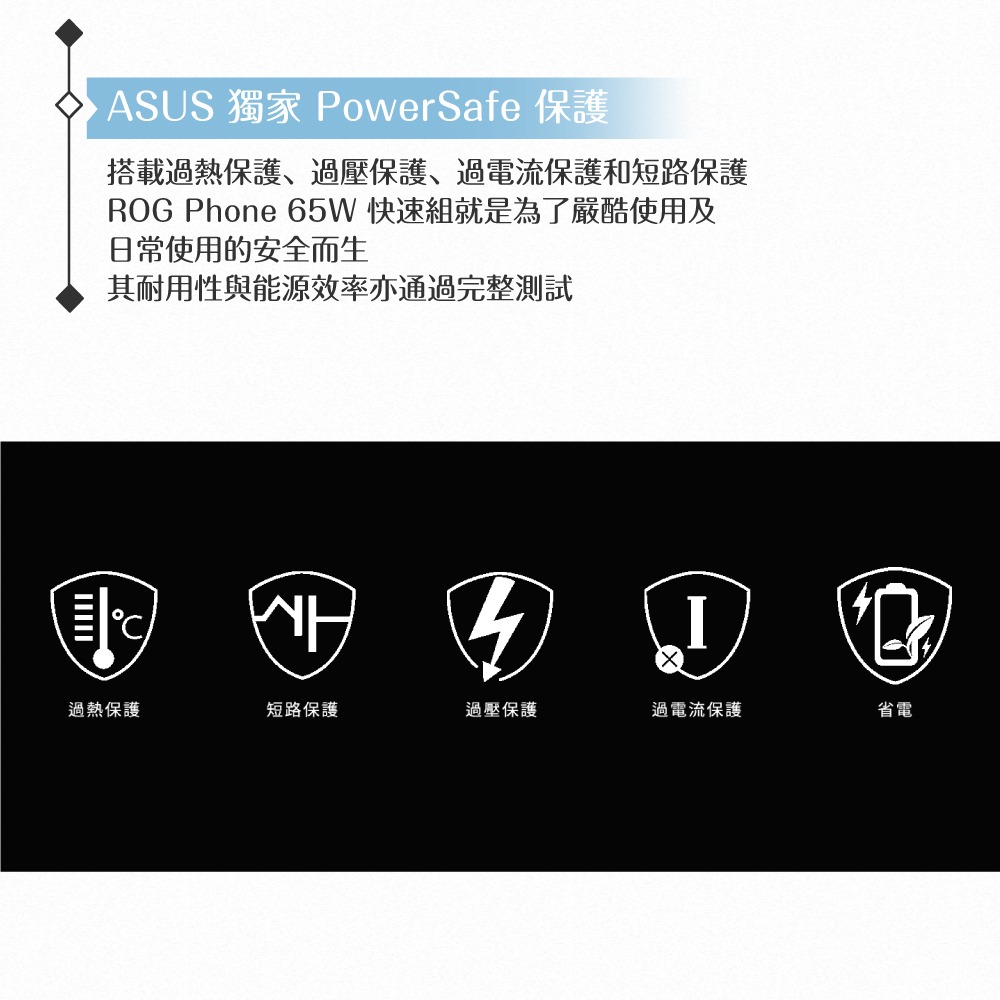 ASUS華碩 原廠新款公司貨 ROG 65W 快充充電器 & 1.2m Type-C 充電線組【2024新版】-細節圖8