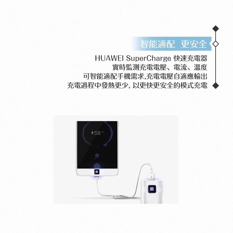 Huawei華為 快充4.5V/5A+5A Type C數據傳輸線 原廠旅充組 手機旅行充電器(平行輸入-密封袋裝)-細節圖6