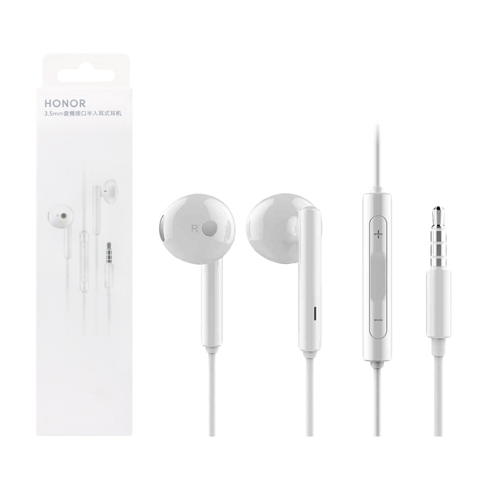 榮耀honor AM115 原廠盒裝 半入耳式線控耳機 3.5mm (白色)-細節圖2