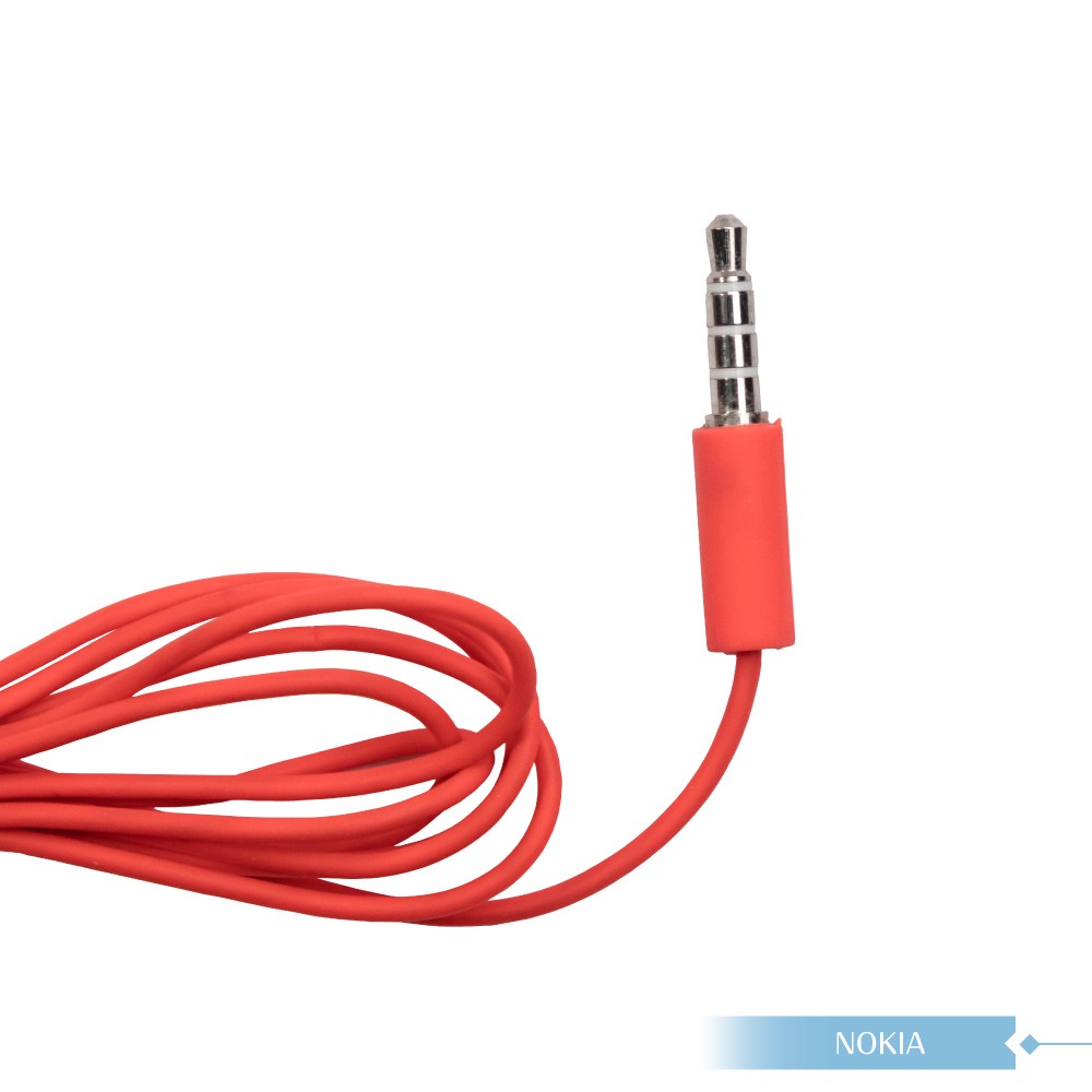 NOKIA 原廠 WH-108 高品質平耳式耳機 (3.5mm) - 紅-細節圖4
