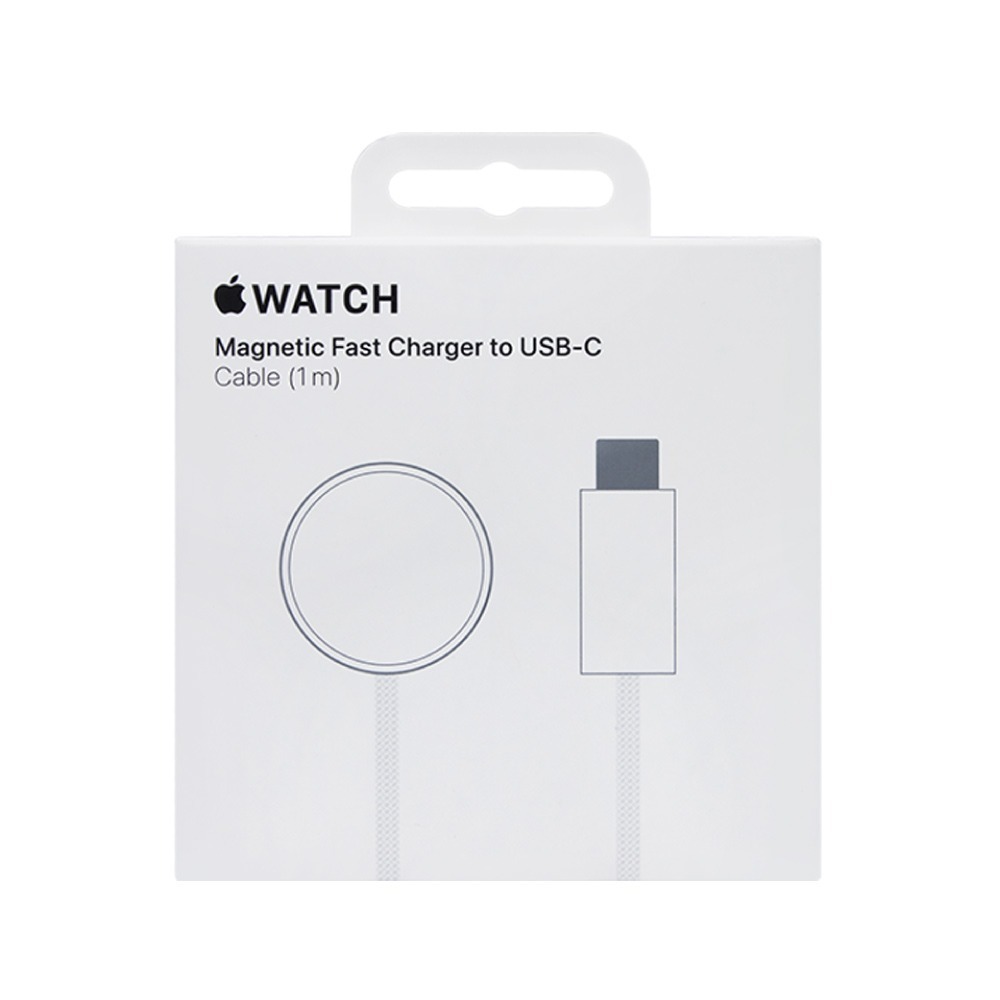 Apple 原廠公司貨A2515 / 編織Watch磁性快速充電器 對 USB-C連接線-100cm (盒裝)-細節圖2