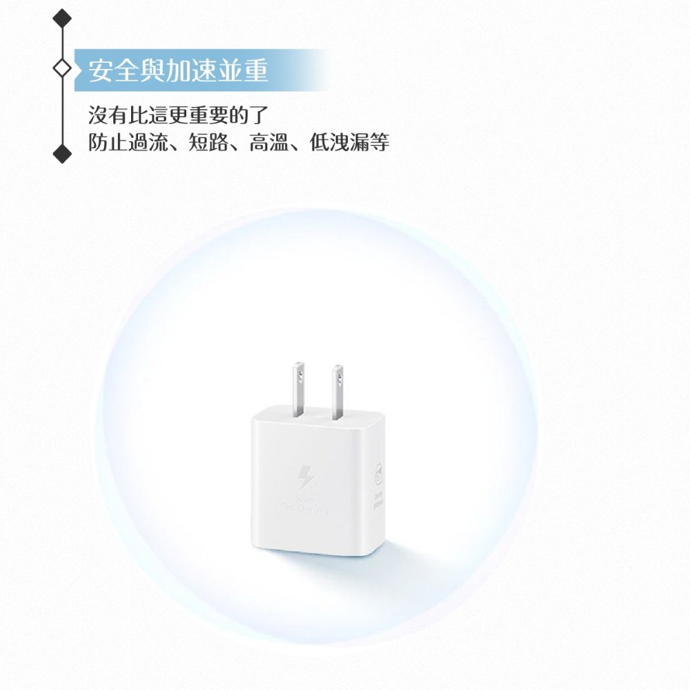 Samsung三星 原廠新款 25W Type C 超快速充電器 PD 3.0【EP-T2510】台灣盒裝貨-細節圖5