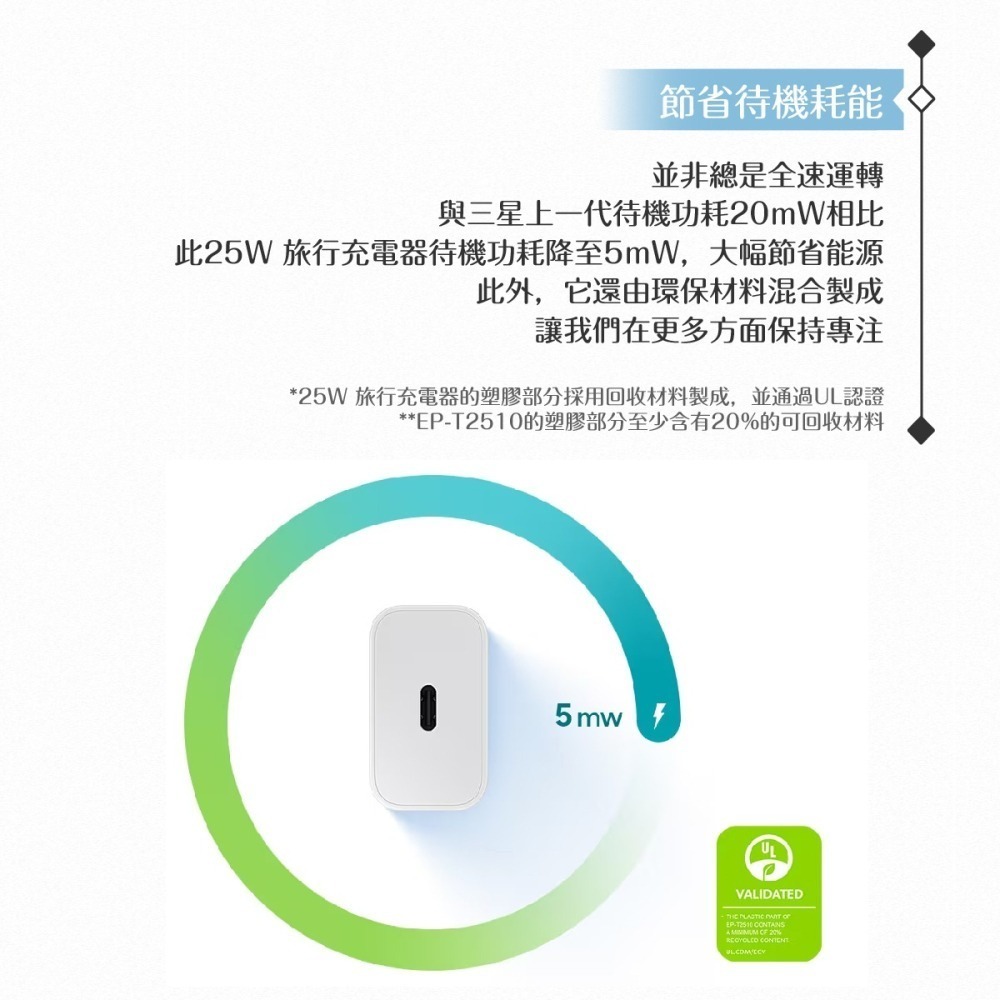 Samsung 正原廠新款盒裝 25W Type C 超快速充電器EP-T2510 (for Fold7 Flip7)-細節圖8
