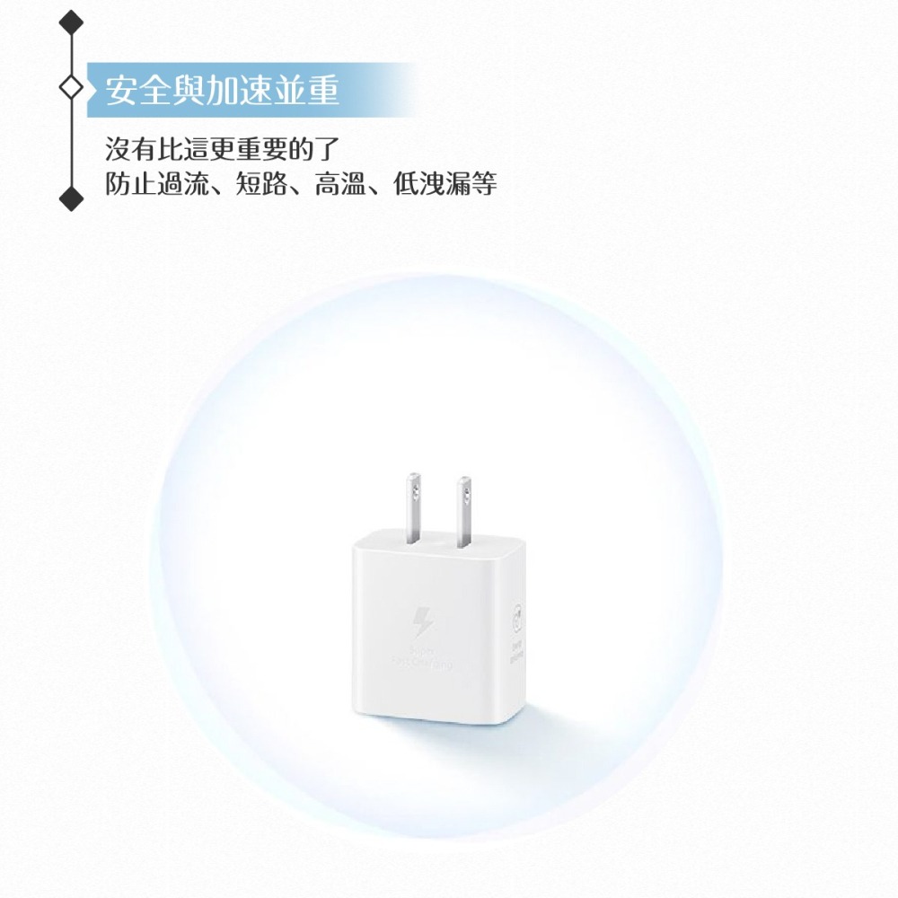 Samsung 原廠新款盒裝T2510 25W超級快充旅充組【支援Note/S】快充頭+雙USB C線-細節圖9