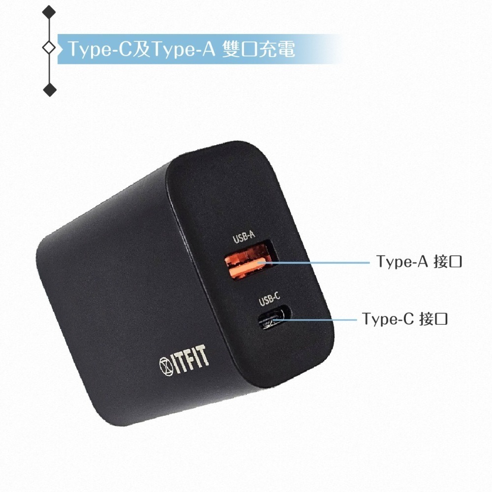 Samsung三星 原廠公司貨 ITFIT 30W 雙孔超快充組 - 黑 (附充電器+3A 60W Type C快充線)-細節圖7