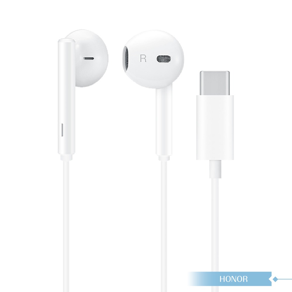 榮耀honor AM33 原廠盒裝 半入耳式線控耳機 Type-C (白色)-細節圖3