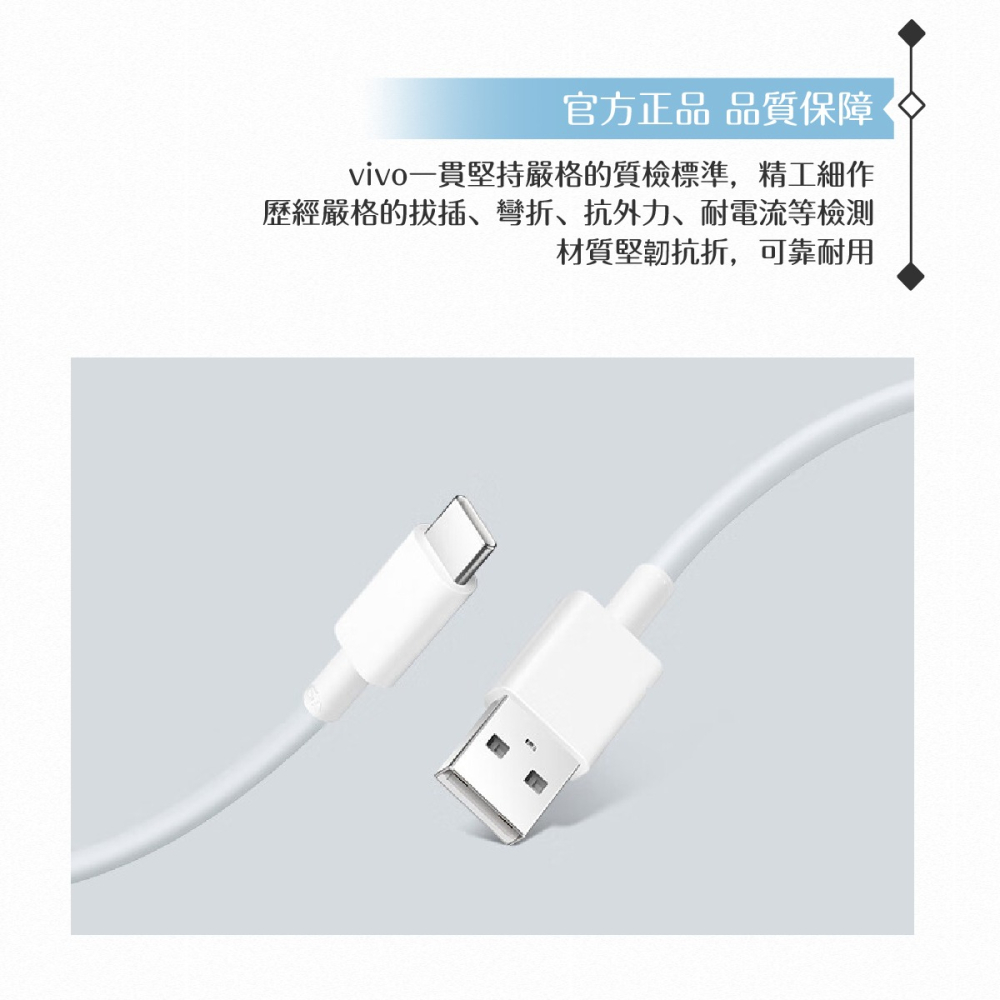 VIVO 6A 台灣正原廠盒裝 Type C 閃充充電線_120W(20V/6A) Max-細節圖7