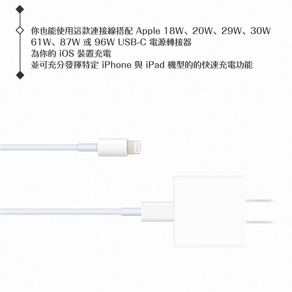 Apple蘋果 A2561原廠盒裝1M /USB-C 對 Lightning 連接線【iPhone 14/13系列適用】-細節圖9