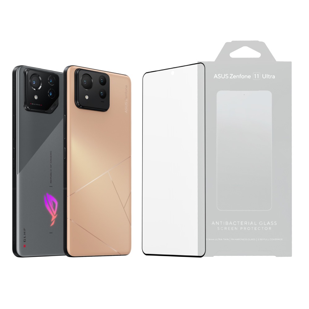 ASUS 原廠抗菌玻璃保護貼 for ROG Phone 7/6、Phone 8系列/ Zenfone 11 Ultra-細節圖2