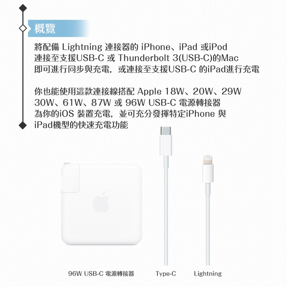 【APPLE蘋果適用】USB-C 對 Lightning 連接線1M for iPhone 13系列 (2入組)-細節圖6