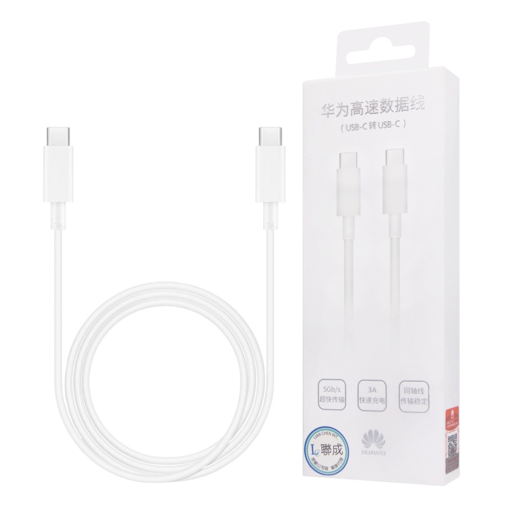 Huawei華為 原廠盒裝1M Type-C to Type-C 超級快充充電線 3A (CP74)-細節圖2