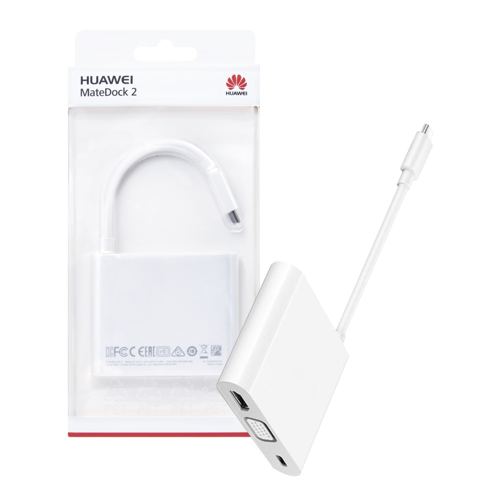 Huawei華為 原廠盒裝 MateDock 2 多媒體HDMI轉接器 Type-C (AD11)-細節圖2