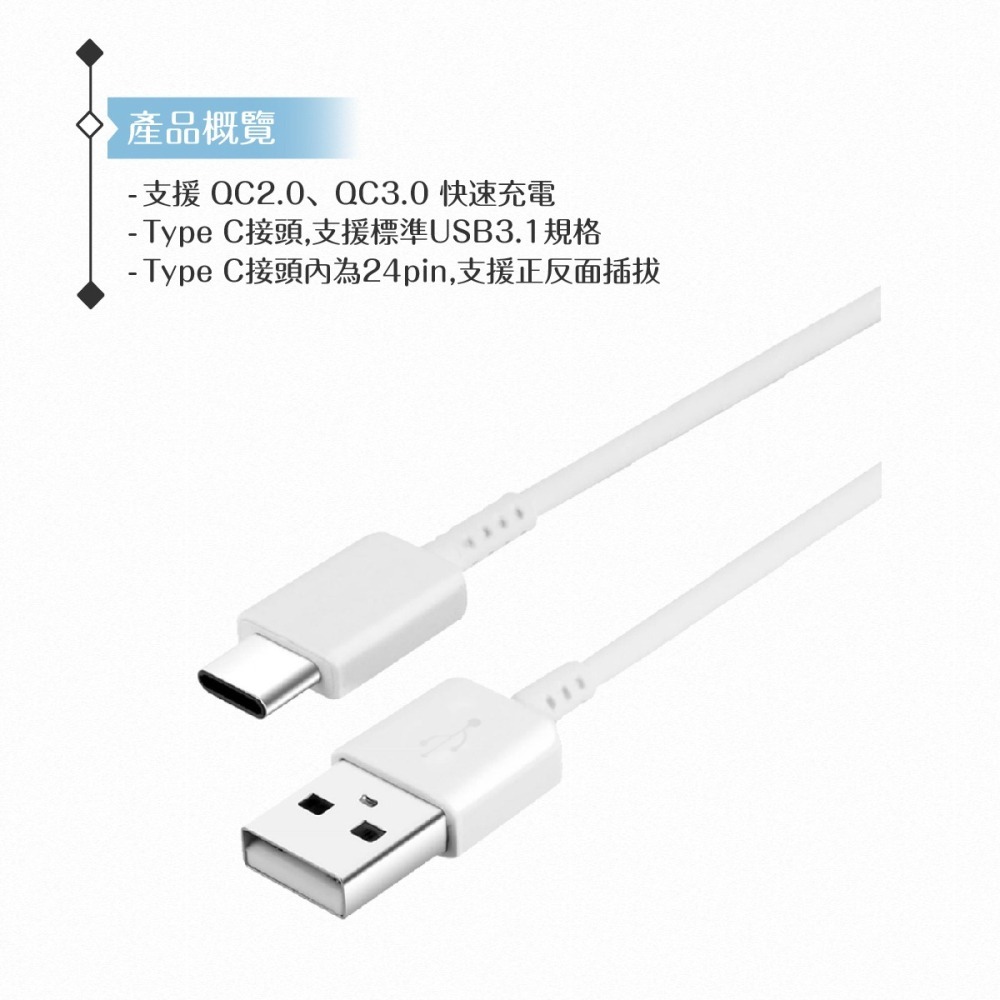 Samsung 三星製造 Type C to USB 快充數據線 (密封裝)-細節圖8