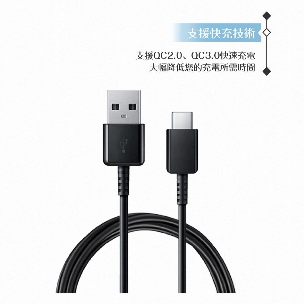 【2入】Samsung 三星製造 Type C to USB 快充線 (密封裝)-細節圖9