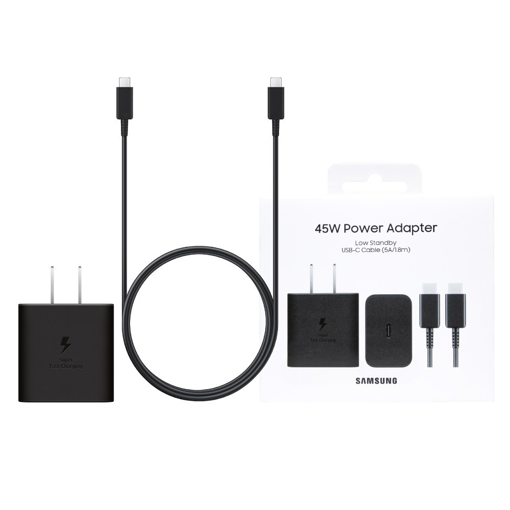 Samsung T4511新款 原廠盒裝組/45W PD閃充+5A 雙Type C線1.8m (for Z旗艦系列)-細節圖2