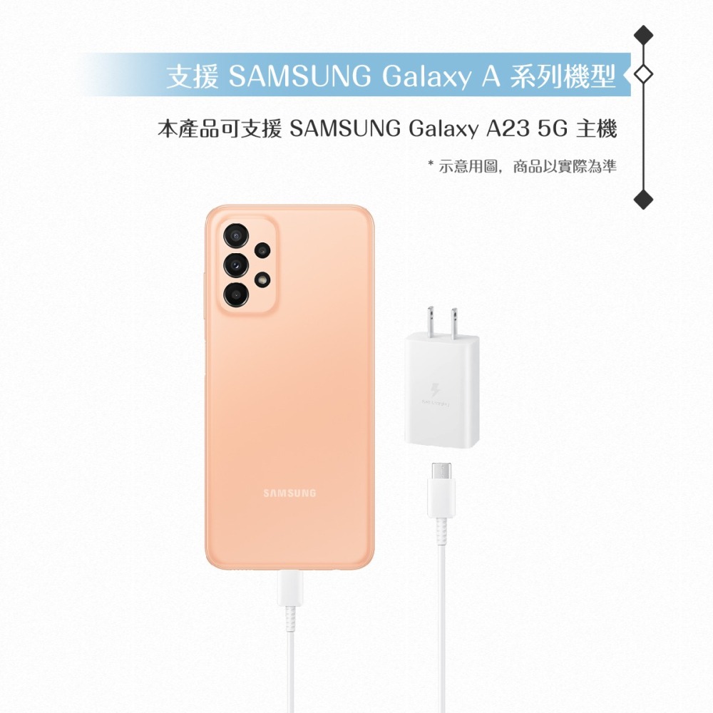 Samsung for A系列 15W快充旅充組Type C【附原廠盒裝T1510充電器+三星製造雙Type C線】-細節圖6