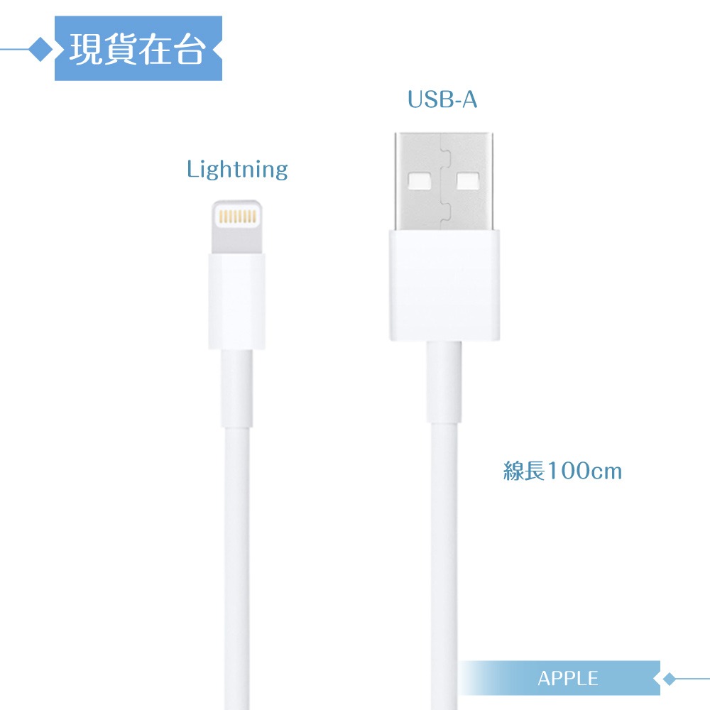 Apple蘋果副廠 Lightning to USB-A 連接線-100cm,密封裝【支援iPad系列】-細節圖7