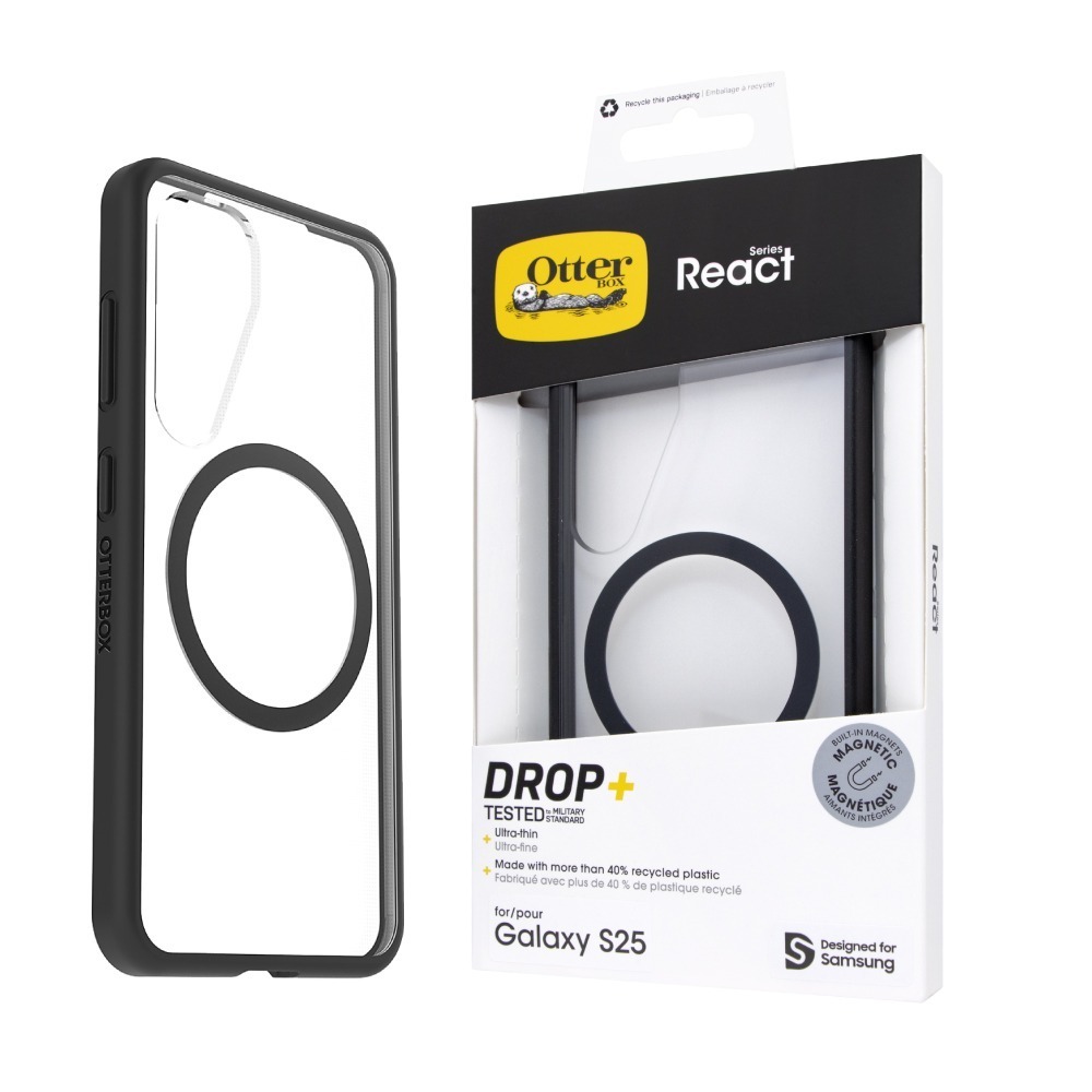 Samsung 三星 原廠公司貨 S25 Otterbox-React 邊框磁吸保護殼 FPS931 (盒裝)-細節圖2
