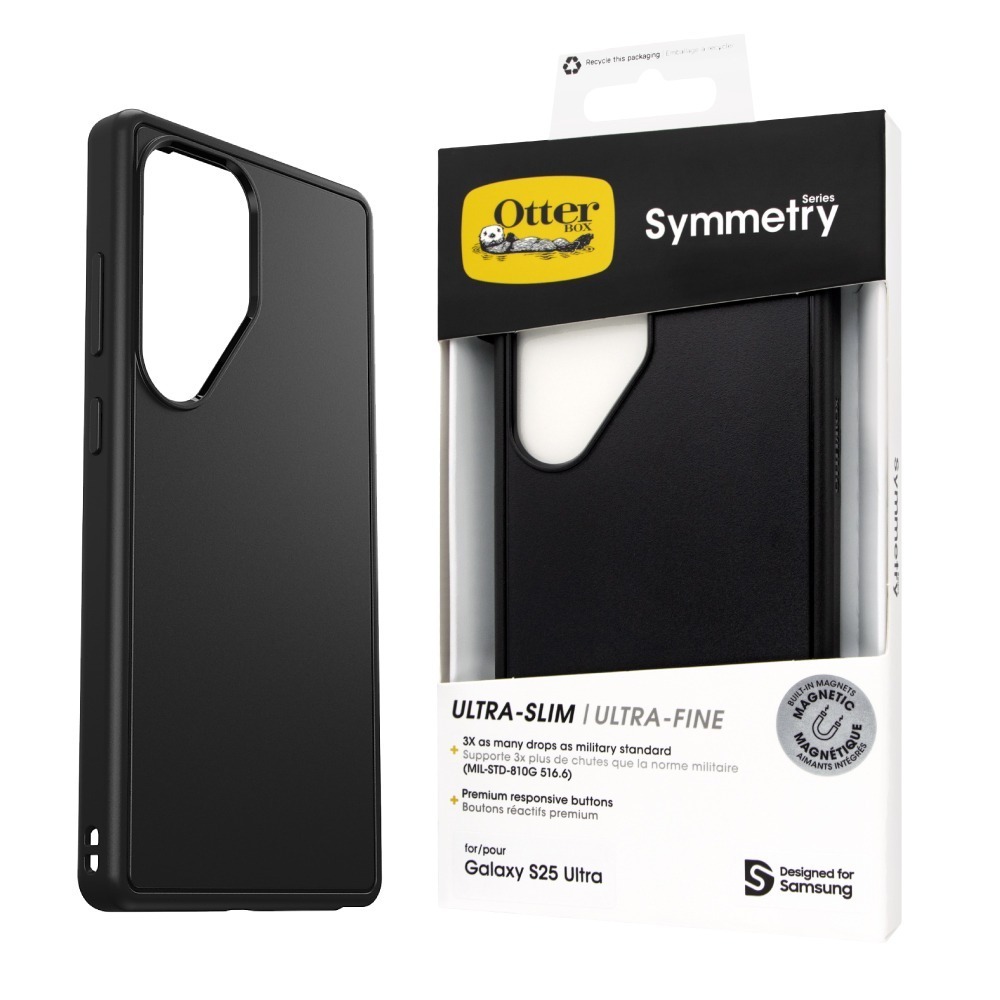 Samsung 三星 原廠 S25 Ultra Otterbox-Symmetry全黑磁吸保護殼 FPS938 (盒裝)-細節圖2