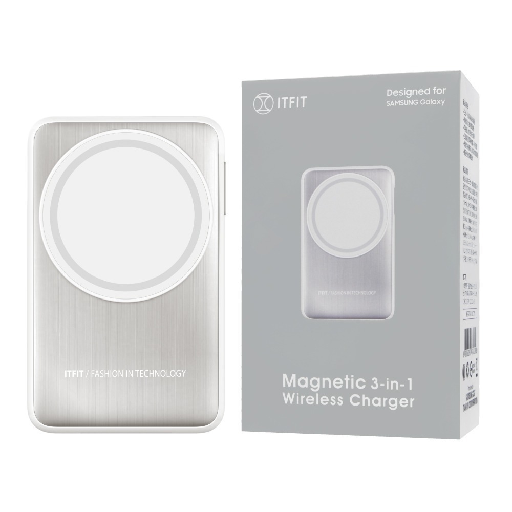 Samsung 三星 原廠公司貨 ITFIT 三合一磁吸無線充電座 ITPW32 (內含60W USB-C 快充線)-細節圖2