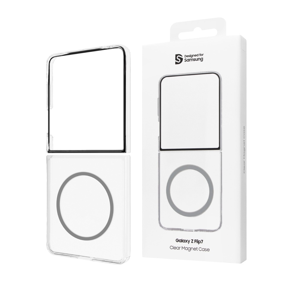 Samsung 三星 原廠公司貨 Z Flip7 透明磁吸保護殼 FFF766 (盒裝)-細節圖2