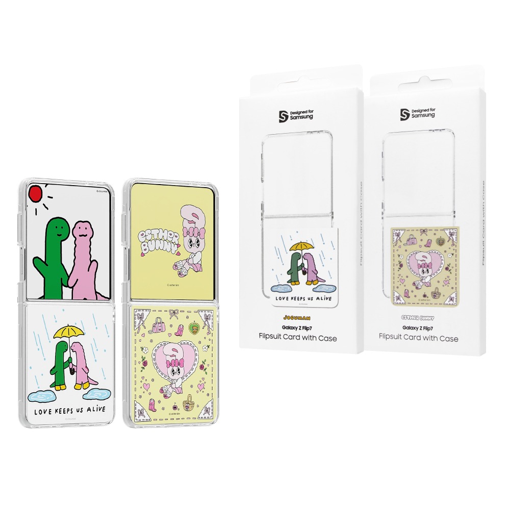 Samsung 三星 原廠公司貨 Z Flip7 主題式感應保護殼 - 附Esther,Joguman感應卡 (盒裝)-細節圖2
