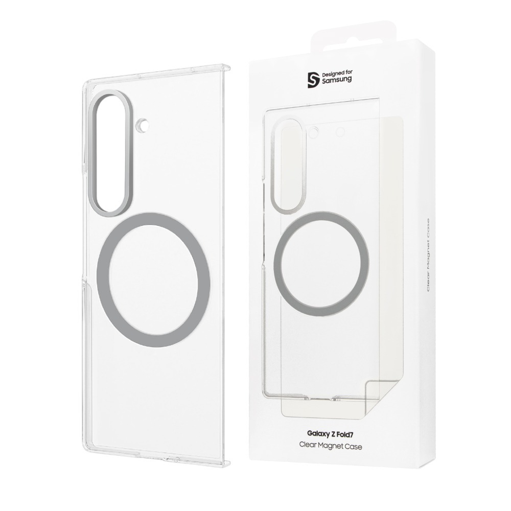 Samsung 三星 原廠公司貨 Z Fold7 透明磁吸保護殼 - 附保貼, FFF966 (盒裝)-細節圖2