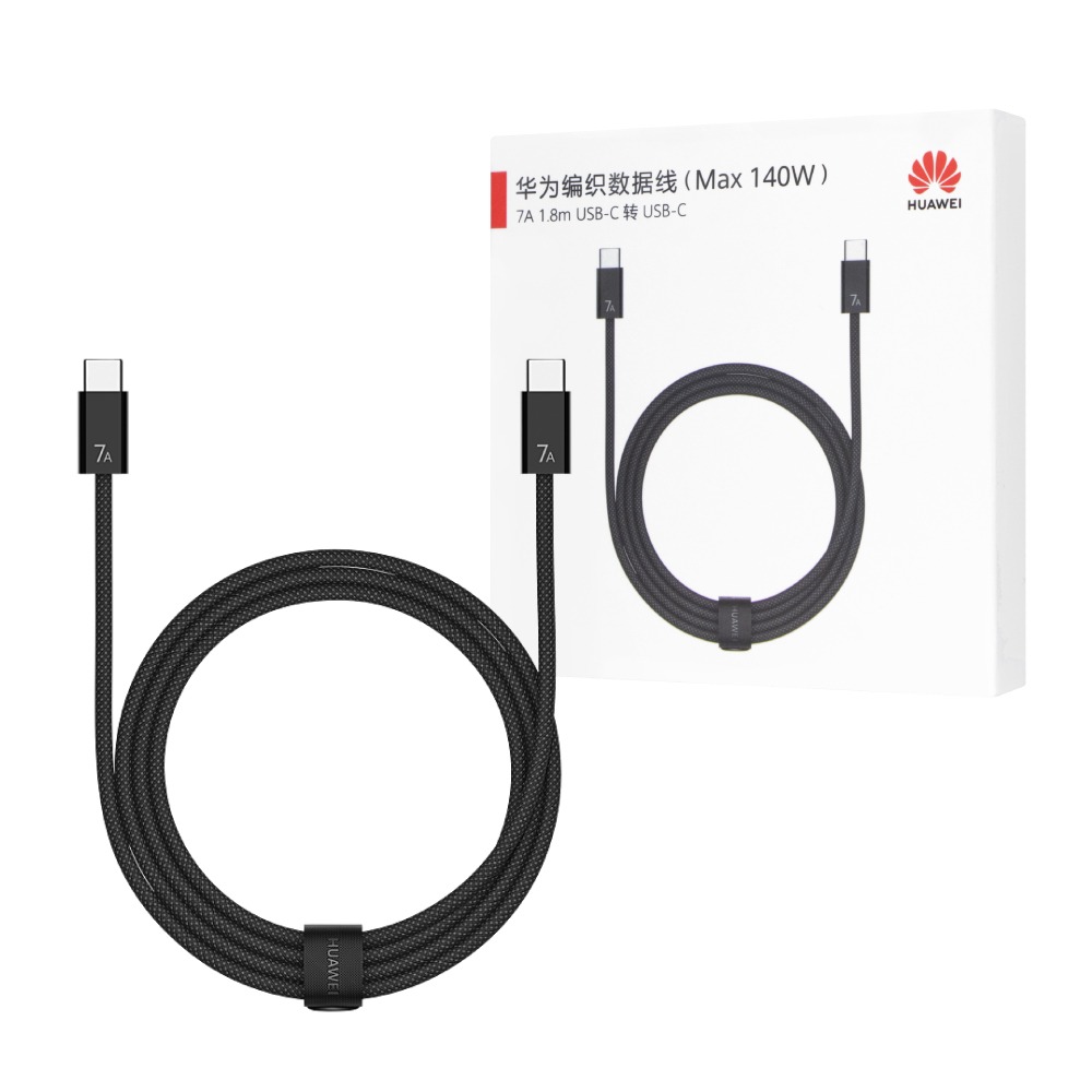 Huawei華為 原廠盒裝1.8M Type-C to Type-C 超快充編織線 140W - 7A (CC718)-細節圖2