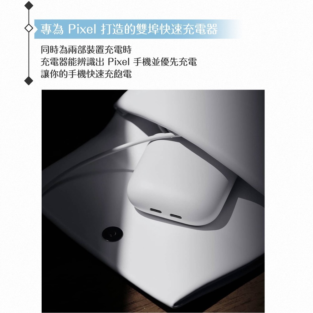 Google 原廠公司貨 Pixel Flex 67W USB-C 雙埠快速充電器 GZE60 (盒裝)-細節圖8