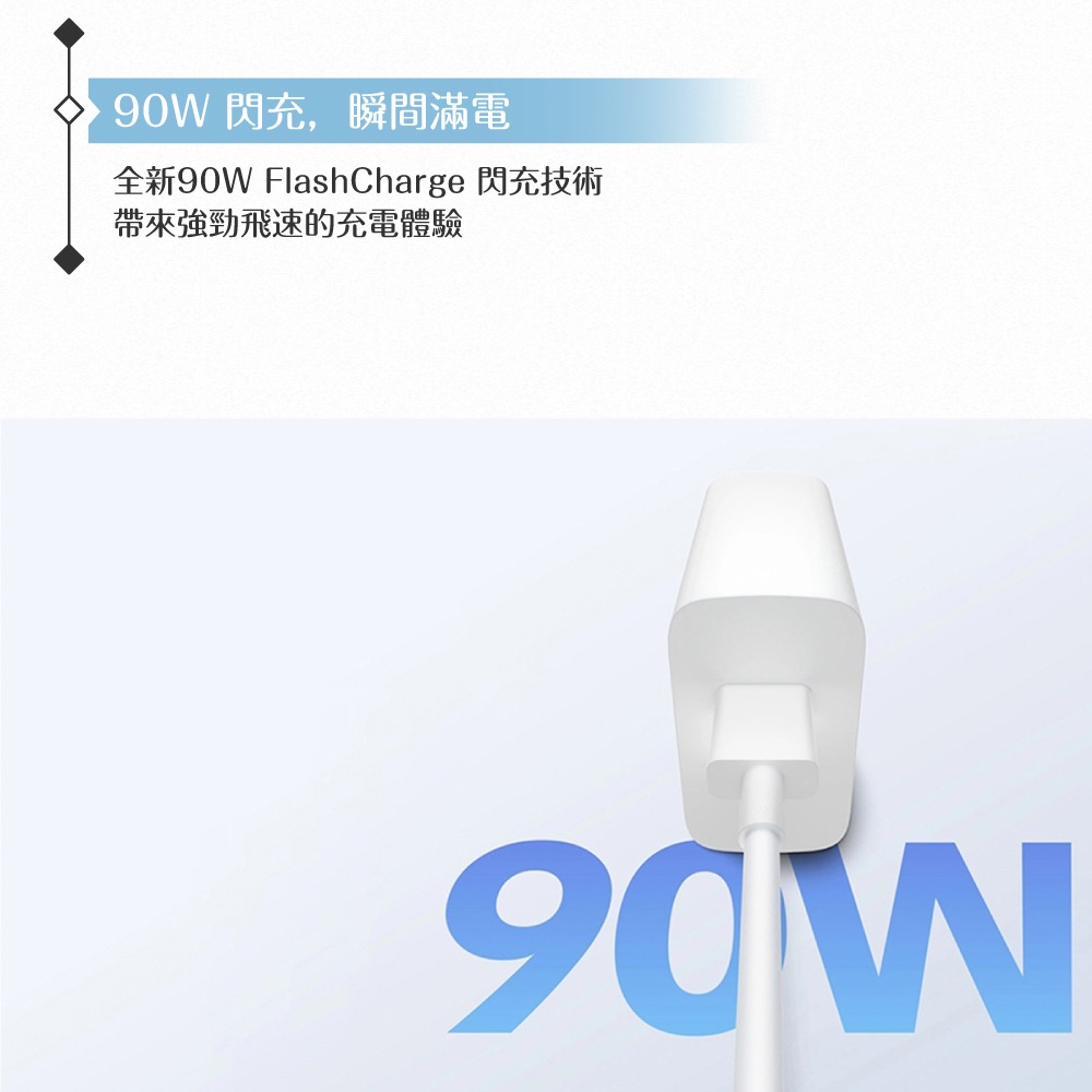 VIVO 90W 台灣正原廠盒裝 11V/8.2A極速超快閃充充電器【BSMI認證】-細節圖9