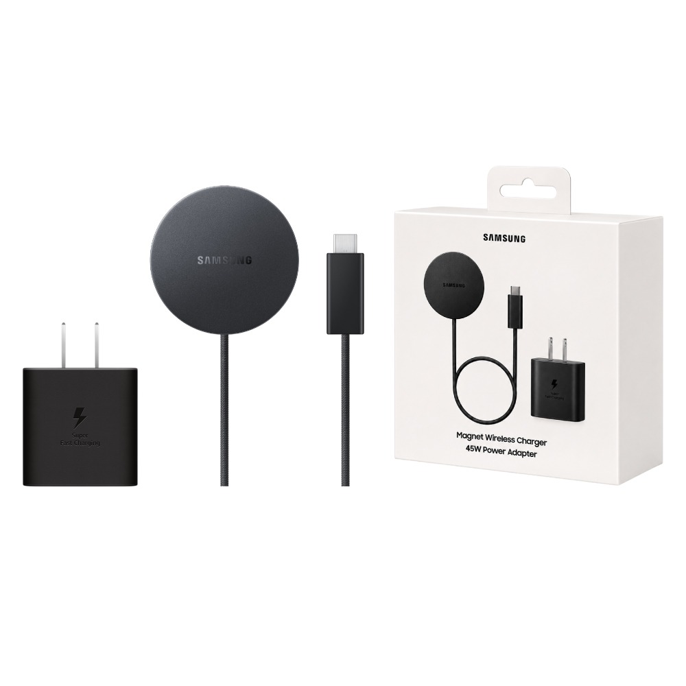 Samsung 三星 原廠公司貨P2900 / 25W 磁吸無線充電器1.5m -含45W快充頭,需搭磁吸殼(盒裝)-細節圖2