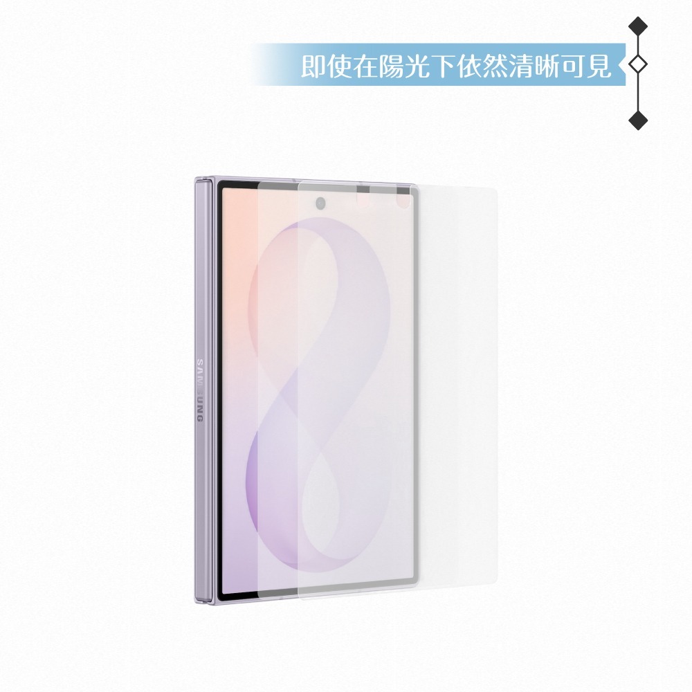 Samsung 三星 原廠公司貨 Galaxy Z Fold8 抗反光螢幕保護貼 UF971 - 內含2片保貼 (盒裝)-細節圖8