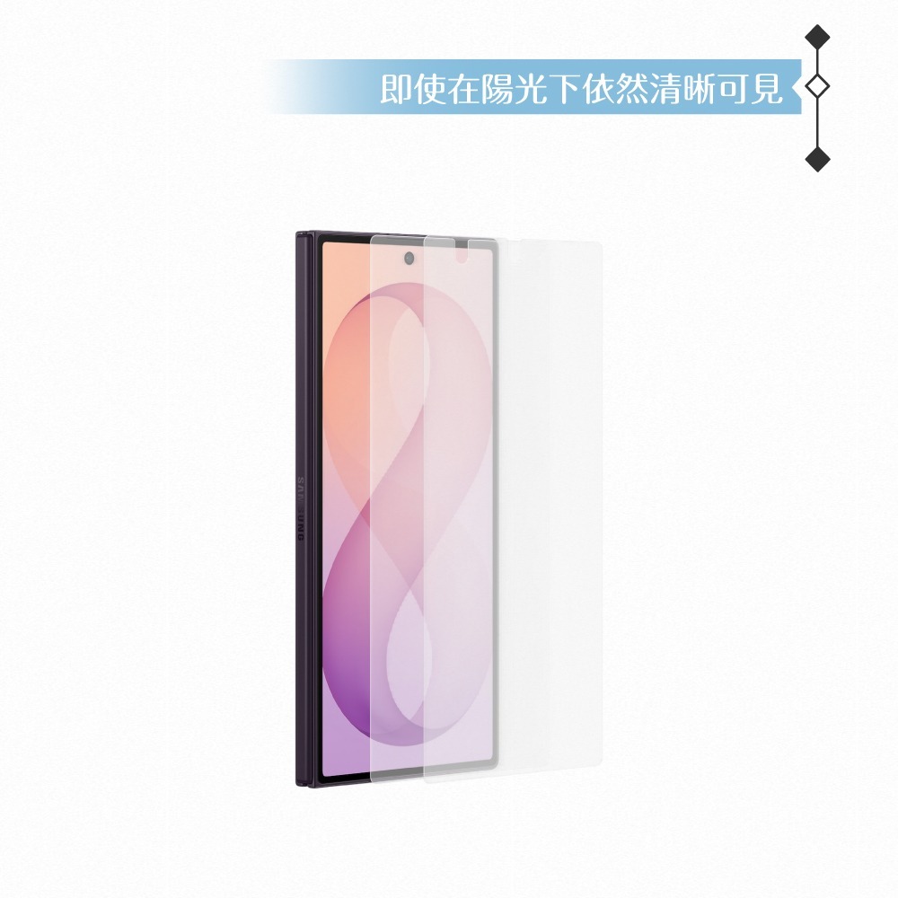 Samsung三星 原廠公司貨 Galaxy Z Fold8 Ultra 抗反光螢幕保護貼UF976 -內含2片(盒裝)-細節圖8