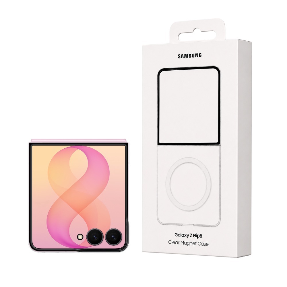 Samsung 三星 原廠公司貨 Galaxy Z Flip8 透明磁吸保護殼, CF776 (盒裝)-細節圖2