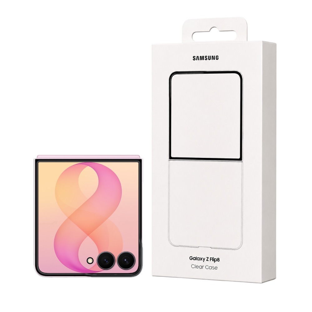 Samsung 三星 原廠公司貨 Galaxy Z Flip8 透明保護殼, QF776 (盒裝)-細節圖2