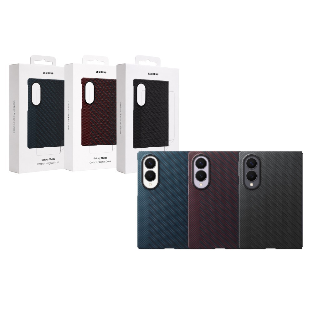 Samsung 三星 原廠公司貨 Galaxy Z Fold8 碳纖維磁吸保護殼 - 附保貼, KF971 (盒裝)-細節圖2