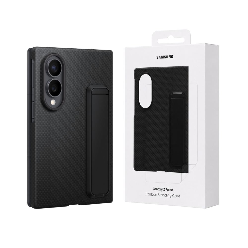 Samsung 三星 原廠公司貨 Galaxy Z Fold8 碳纖維支架保護殼 - 附保貼, XF971 (盒裝)-細節圖2