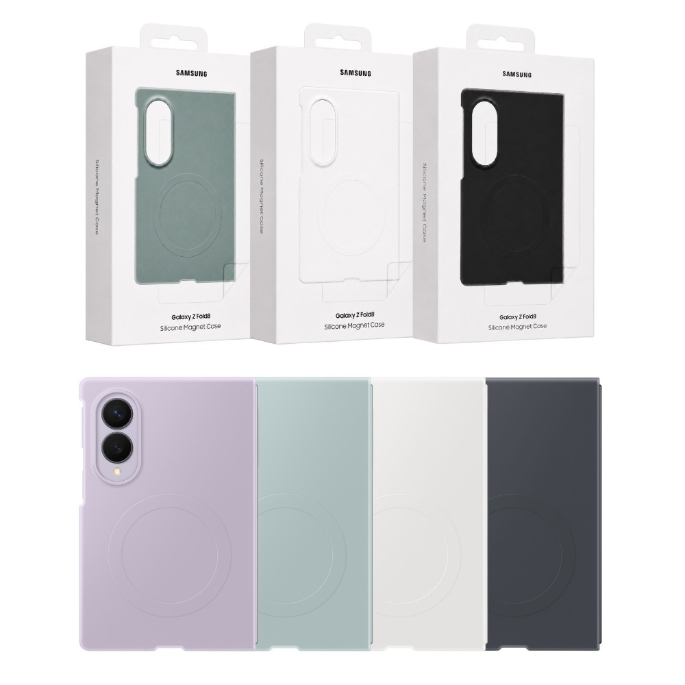 Samsung 三星 原廠公司貨 Galaxy Z Fold8 矽膠磁吸保護殼 - 附保貼, EF971 (盒裝)-細節圖2