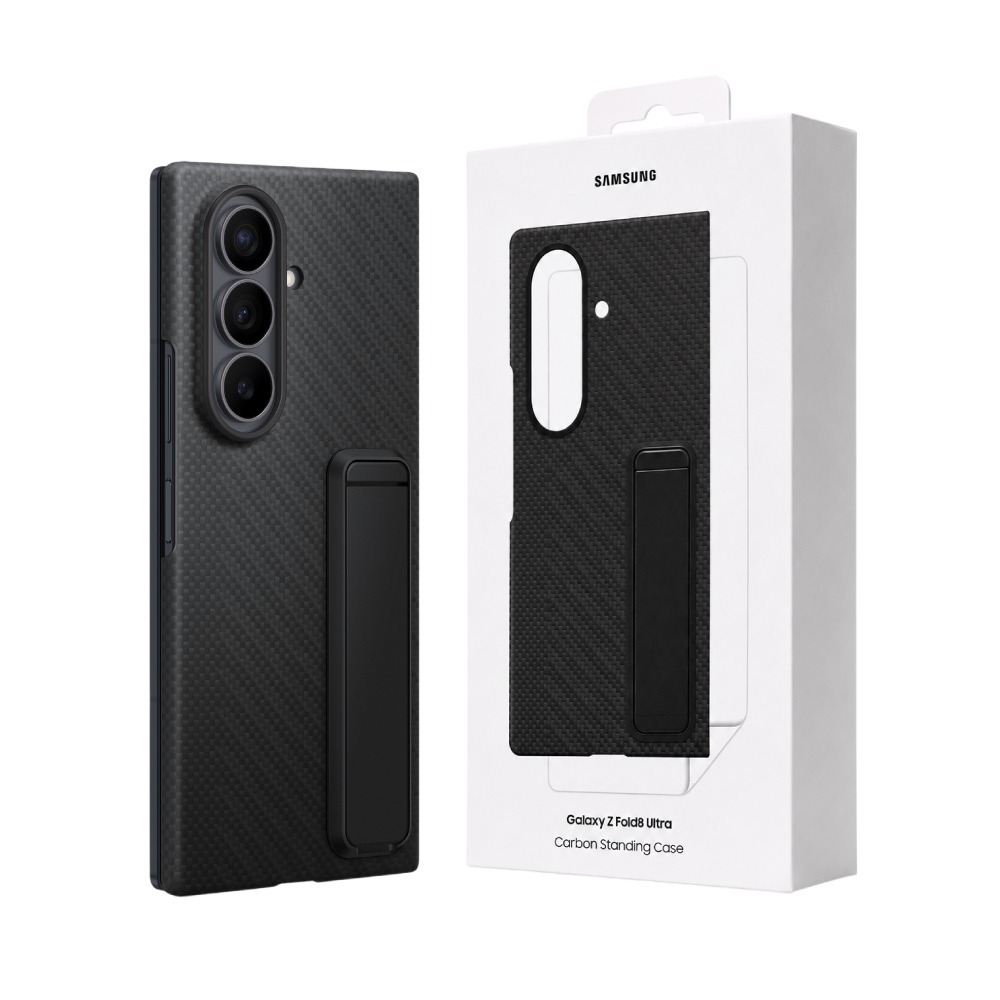 Samsung三星 原廠公司貨 Galaxy Z Fold8 Ultra 碳纖維支架保護殼-附保貼,XF976 (盒裝)-細節圖2