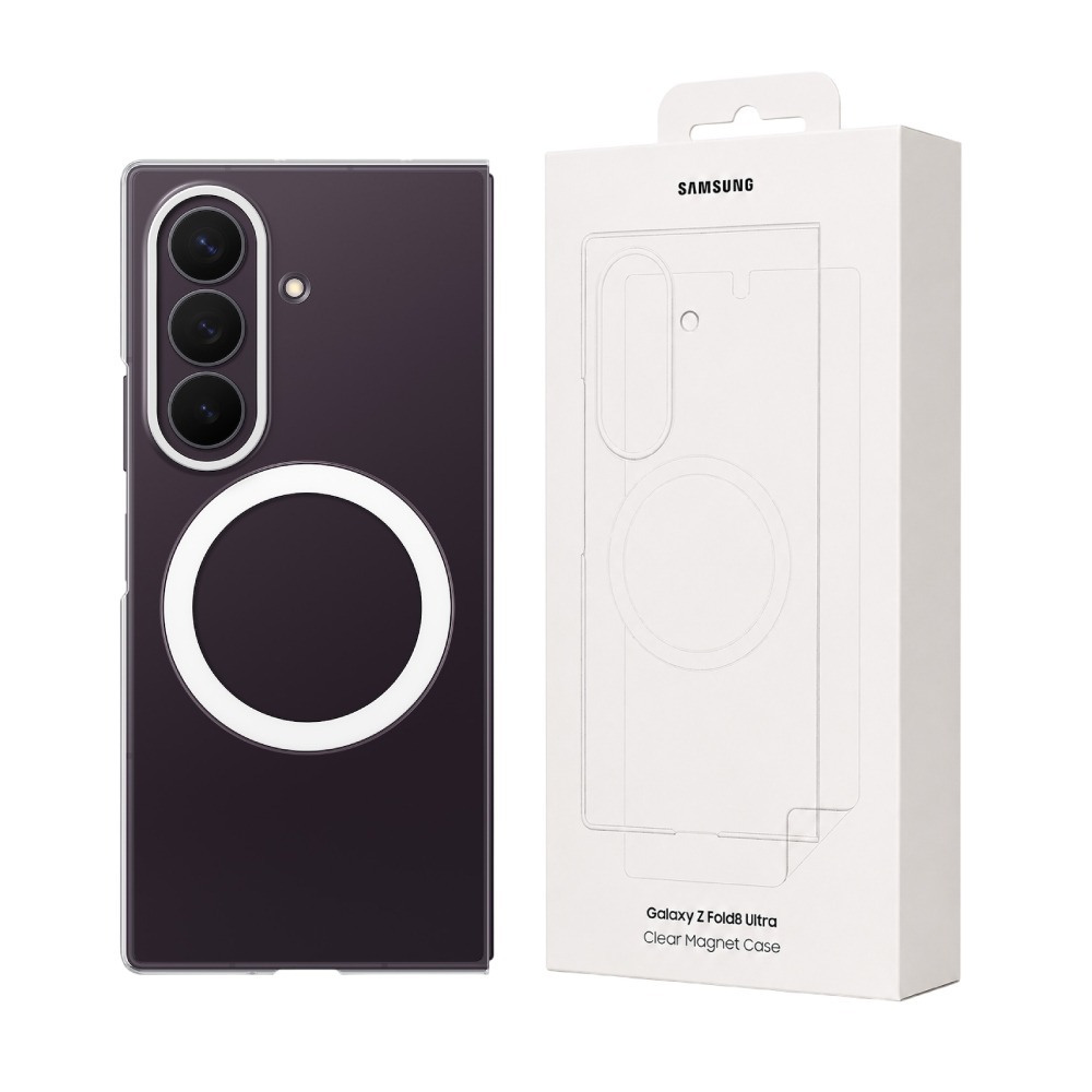 Samsung三星 原廠公司貨 Galaxy Z Fold8 Ultra 透明磁吸保護殼-附保貼, CF976 (盒裝)-細節圖2