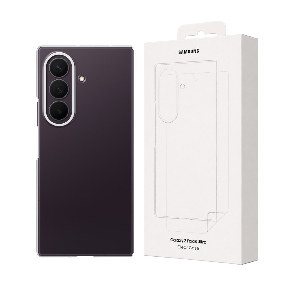 Samsung三星 原廠公司貨 Galaxy Z Fold8 Ultra 透明保護殼 - 附保貼, QF976 (盒裝)-細節圖2