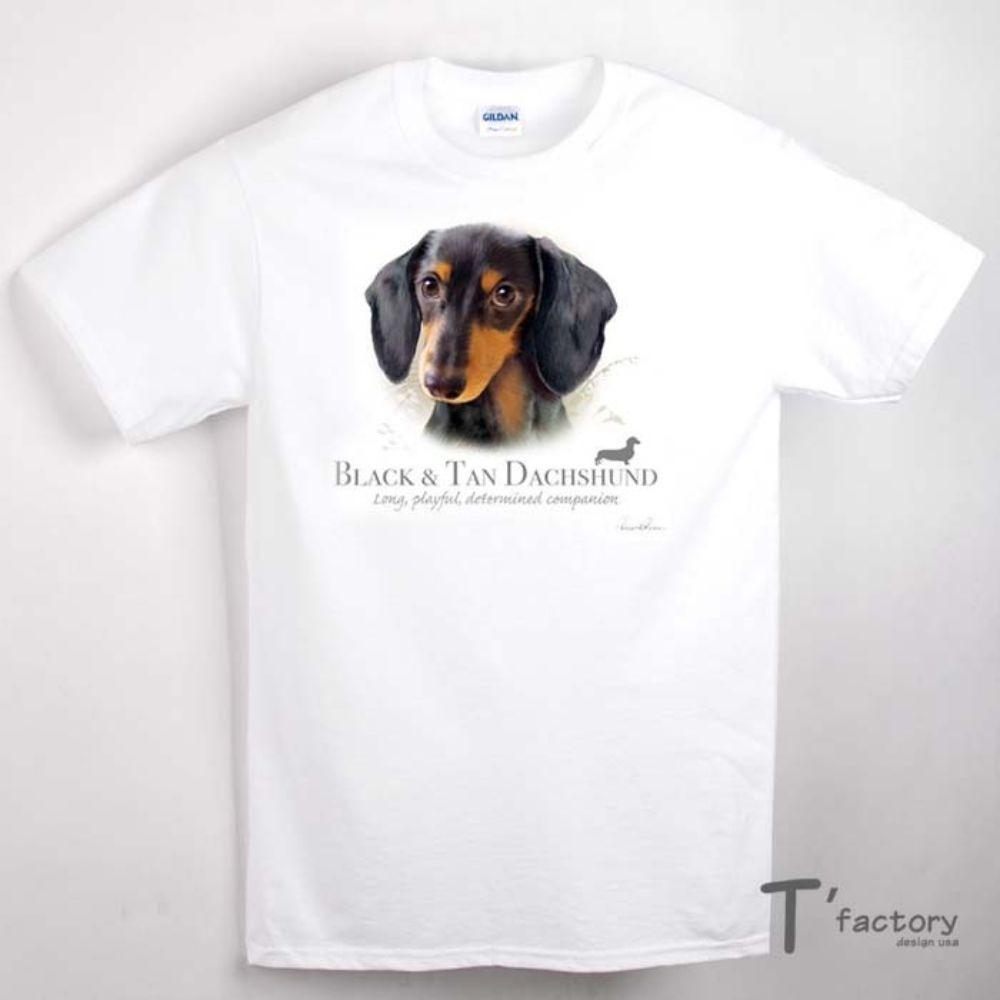 【T＇factory】自有品牌T恤 黑色臘腸犬 100%純美國棉GILDAN Tee  S/M/L號 現貨-細節圖2