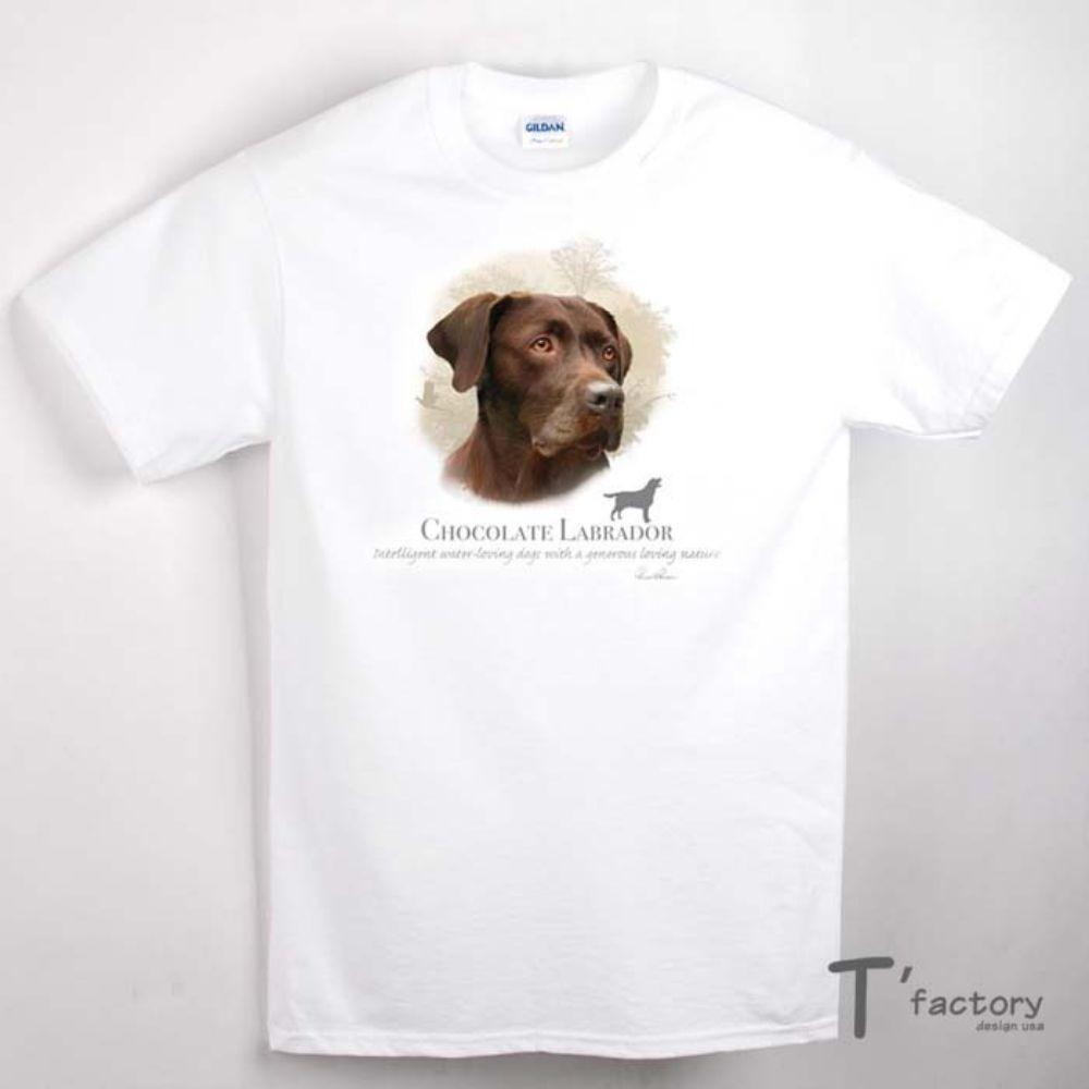 【T＇factory】自有品牌T恤 巧克力拉不拉多犬 100%純美國棉GILDAN Tee  S/M/L號 現貨-細節圖2