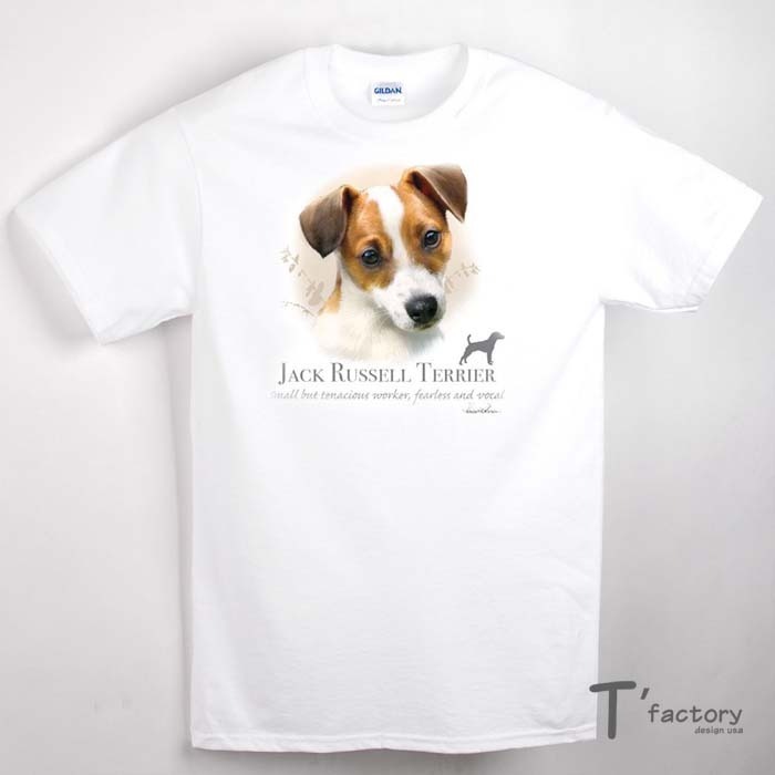 【T＇factory】自有品牌T恤 傑克羅素犬 100%純美國棉GILDAN Tee  S/M/L號 現貨-細節圖2