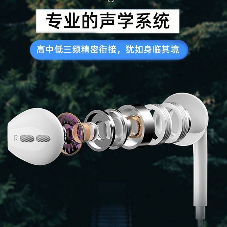【Ｅ小舖】【台灣出貨】IPHONE直插耳機免藍芽重低音入耳式蘋果系列扁頭直插耳機-細節圖3