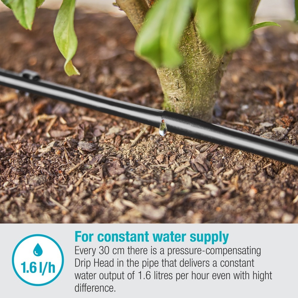 【GARDENA】 滴灌水管一小時/1.5L_4.6mmX15M 1362-細節圖5