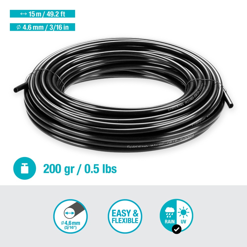 【GARDENA】 滴灌水管 4.6mmX15M 1350-細節圖3